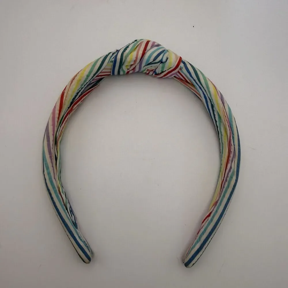 Lot of 6 Knotted Headbands Top Knot Comfort Hair Band Mixed Colors Patterns Used